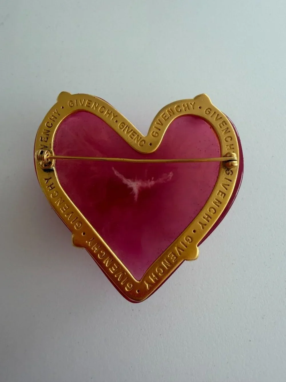 GIVENCHY Haute Couture Vintage Lucite Brooch Pin